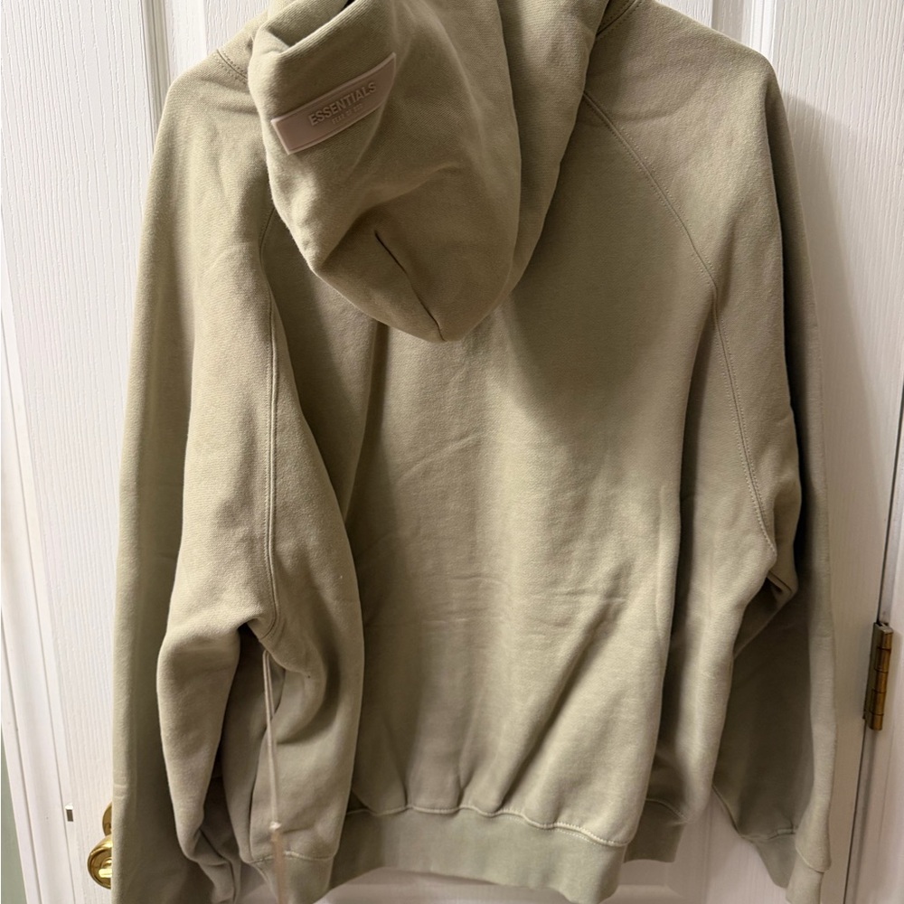 Essentials Fear of God Men's Light Sage Pullover Hoodie - Picture 9 of 10